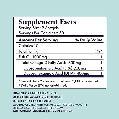 FullWell Fertility Trio | Prenatal Vitamin + DHA & Fertility Booster | Choline, Folate, Omega 3 FullWell