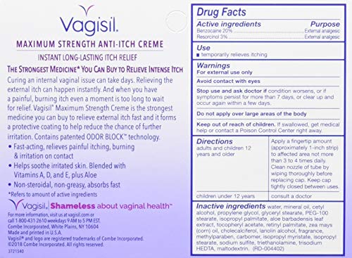 Vagisil Maximum Strength Anti Itch Creme, 1 Ounce - AB Mystery