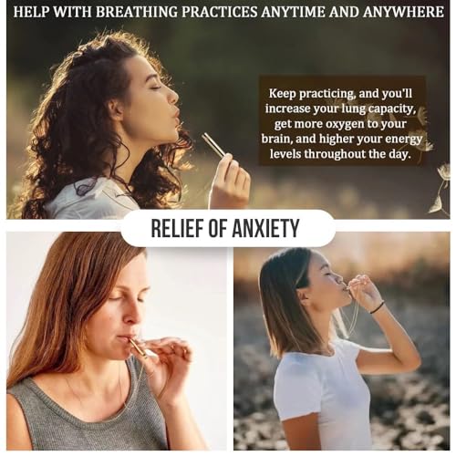 Mariscal Anxiety Breathing Necklace - Rose Gold Anti Anxiety Necklace Breathing for Women and Men - AB Mystery