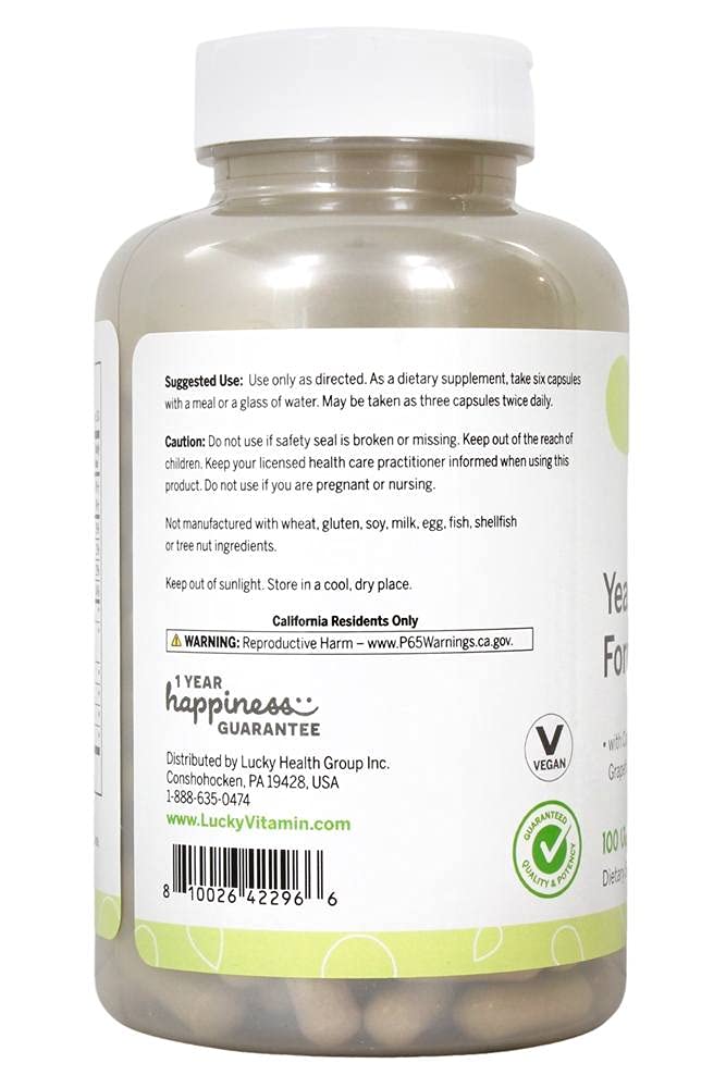 Lucky Vitamin - Yeast-Defense Formula - 180 Veg Capsules - AB Mystery