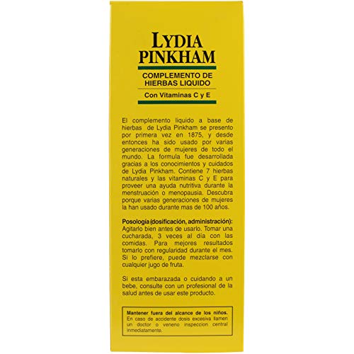 Lydia Pinkham Liquid Herbal Supplement for Menstruation and Menopause Support, 16 Ounce - AB Mystery