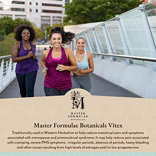 Master Formulae Vitex Chasteberry Herbal Tincture | Extra Strength, Higher Bioavailability Than Pills - AB Mystery
