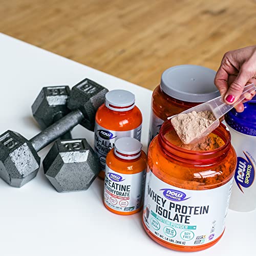 NOW Sports Nutrition, Whey Protein Isolate, 25 g With BCAAs, Unflavored Powder - AB Mystery