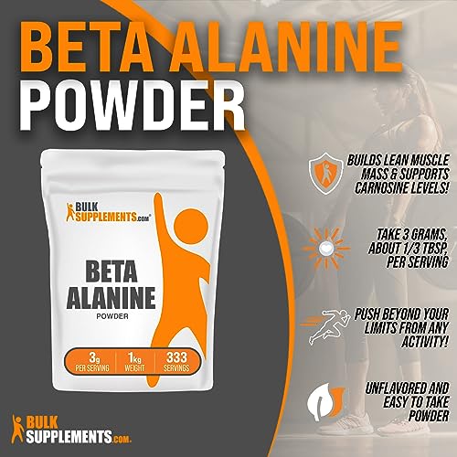 BULKSUPPLEMENTS.COM Beta Alanine Powder - Beta Alanine Pre Workout, Beta Alanine - AB Mystery