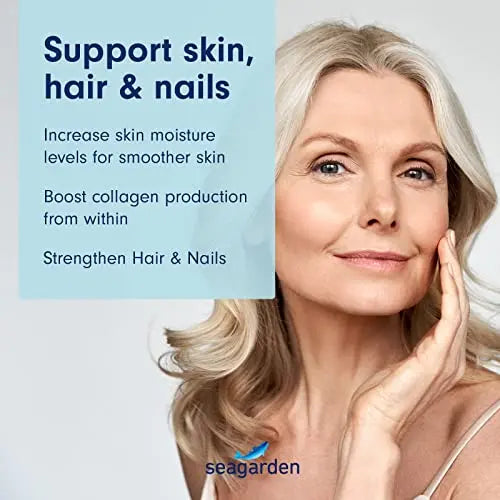 Seagarden Marine Collagen Capsules + Vitamin C | Collagen Peptides (Type I & III) - AB Mystery
