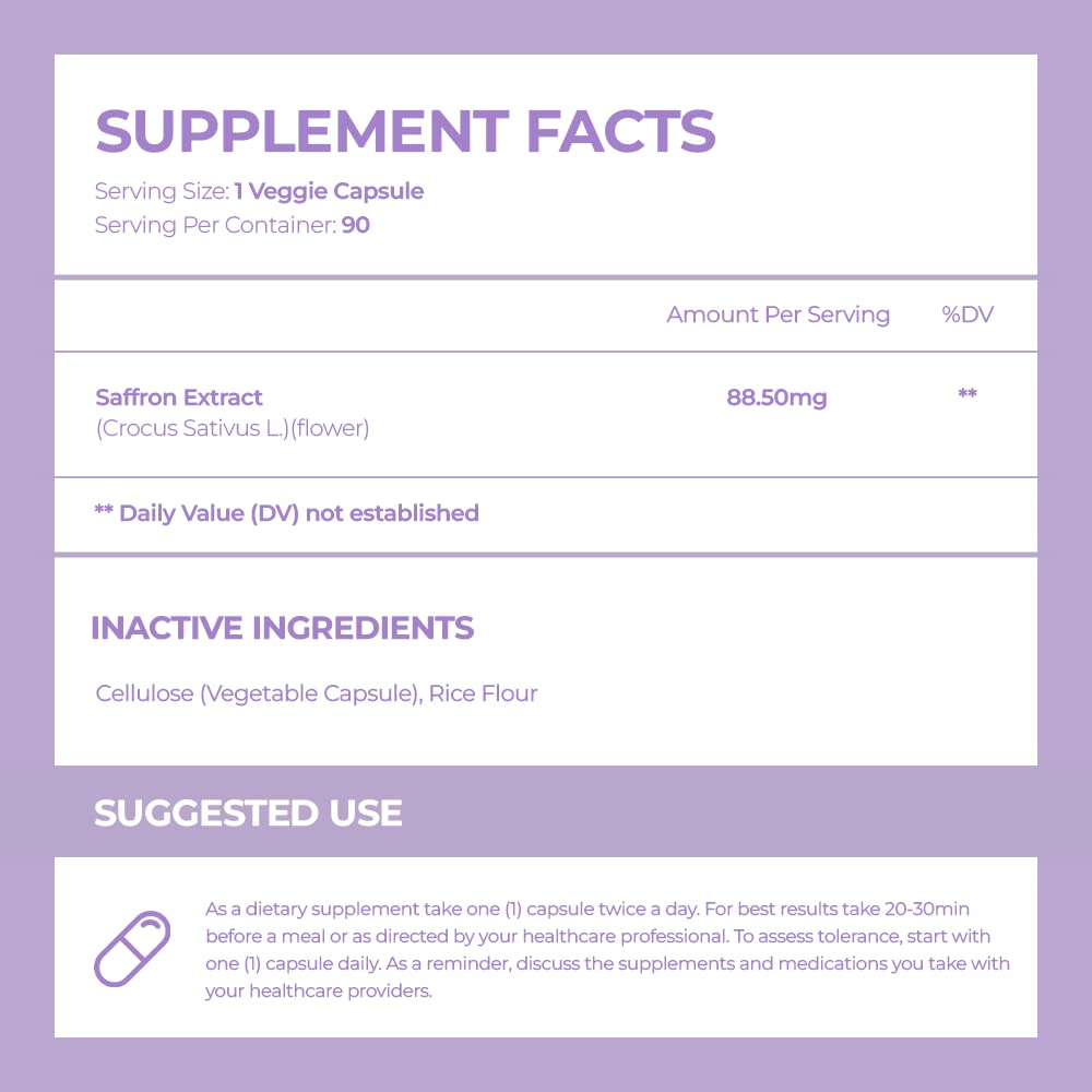 ACEWORKZ 100% Pure Saffron Extract - Appetite Suppressant for Weight Loss - Metabolis - AB Mystery