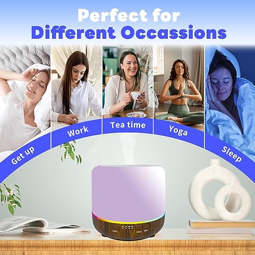 Scent Essential Oil Diffuser 2 Pack Max 200 ML Ultrasonic Cool Mist Humidifiers and Aromatherapy - AB Mystery