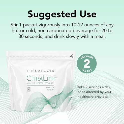 Theralogix CitraLith Vitamin & Mineral Supplement - 90-Day Supply - Kidney Health - AB Mystery