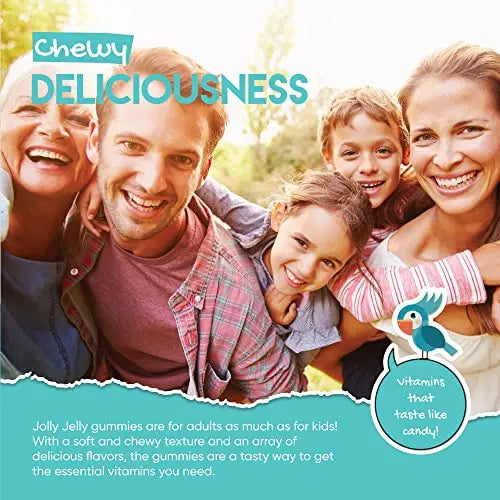 Marine Collagen Gummies by Jolly Jelly® - Wild-Caught Marine Collagen Tapioca Gummies - Type 1 Hydrolysed Collagen - Strawberry Flavour - 60 Gummies. - AB Mystery