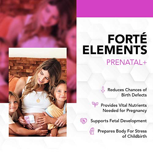 Forte Elements Prenatal Vitamins – Physician Formulated Multivitamin for Nutritional Support Forté Elements