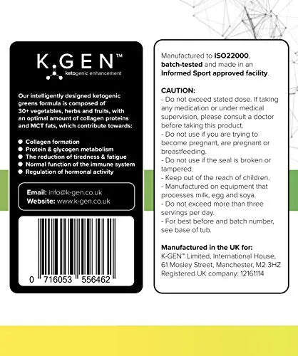 K-GEN™ Keto Greens Collagen Powder Superfood Micronutrient & Anti-oxidant Blend - AB Mystery