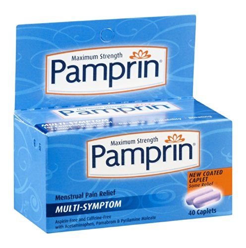 Pamprin Maximum Strength Multi-Symptom Menstrual Relief Tablets, 40-Count Boxes (Pack of 3) - AB Mystery