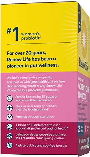 Renew Life Women’s Probiotic - Ultimate Flora Probiotic Women's Care, Shelf Stable - AB Mystery