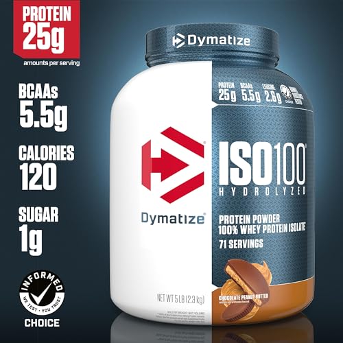 Dymatize ISO 100 Whey Protein Powder with 25g of Hydrolyzed 100% Whey Isolate - AB Mystery