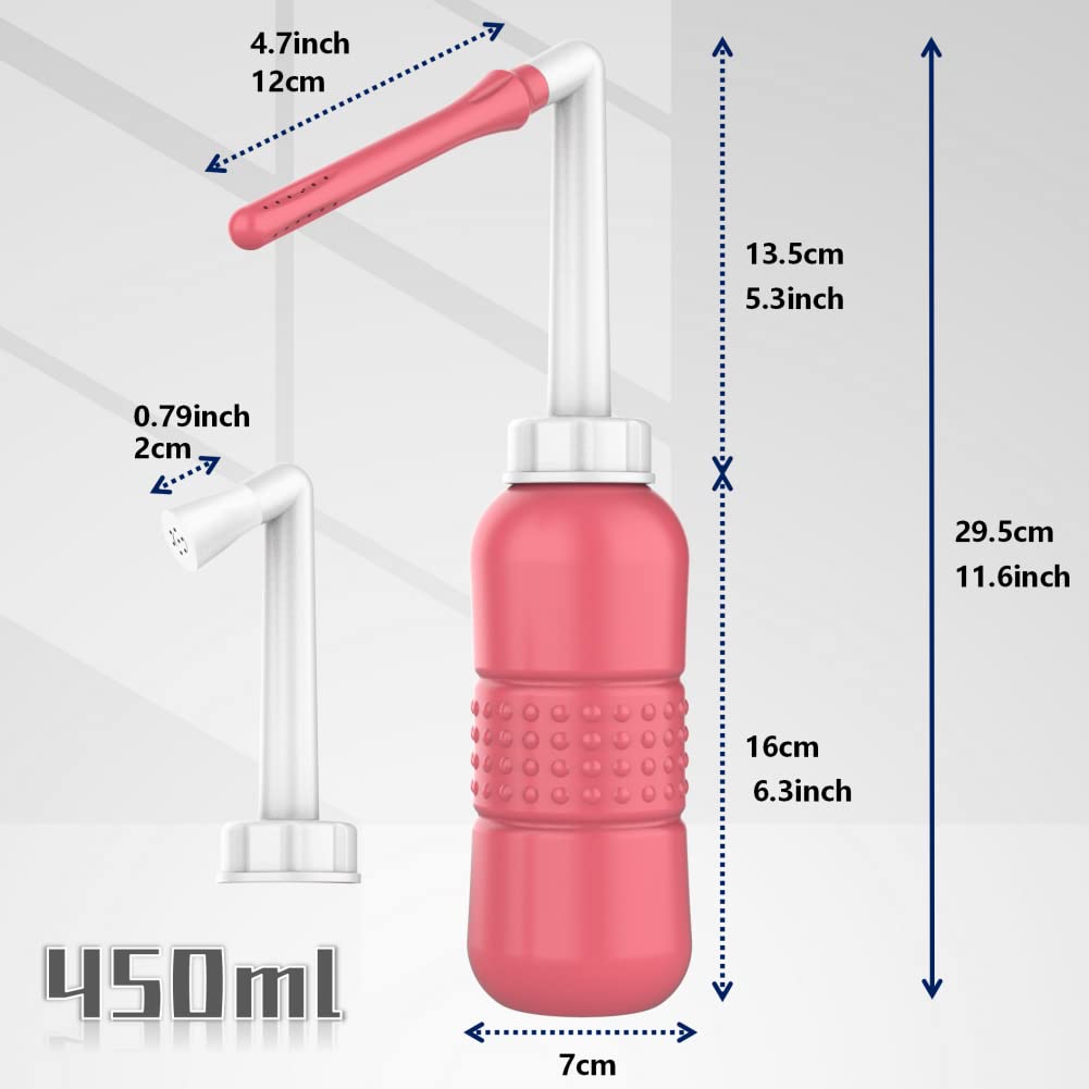LZXIYUE 2PCS 2-in-1 Peri Bottle Feminine Care for Women,Reusable Portable Bidet for Travel - AB Mystery