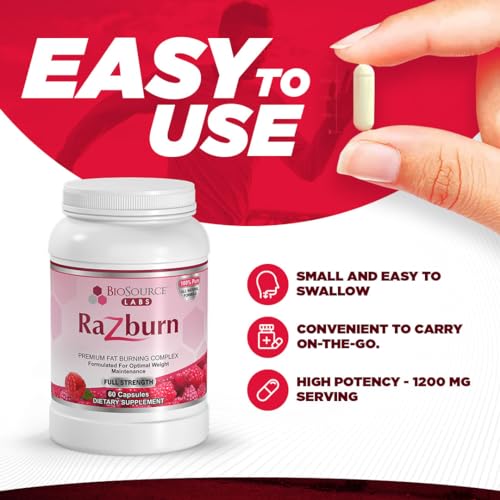 BioSource Labs Razburn – Premium Thermogenic Complex Pills with Natural Ingredients - AB Mystery