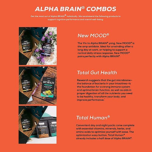ONNIT Alpha Brain (120ct) - Over 1 Million Bottles Sold - Premium Nootropic Brain Sup - AB Mystery