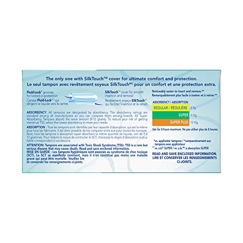 o.b. Pro-Comfort Non-Applicator Tampons, Super Absorbancy, 40 Count (Pack of 1) - AB Mystery