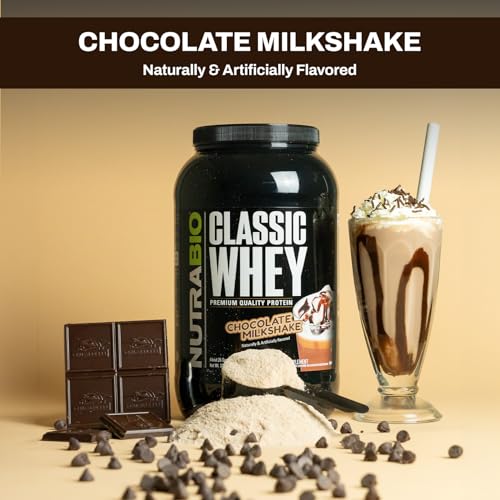 NutraBio Classic Whey Protein Powder- Full-Spectrum Amino Acid Profile - No Fillers - AB Mystery