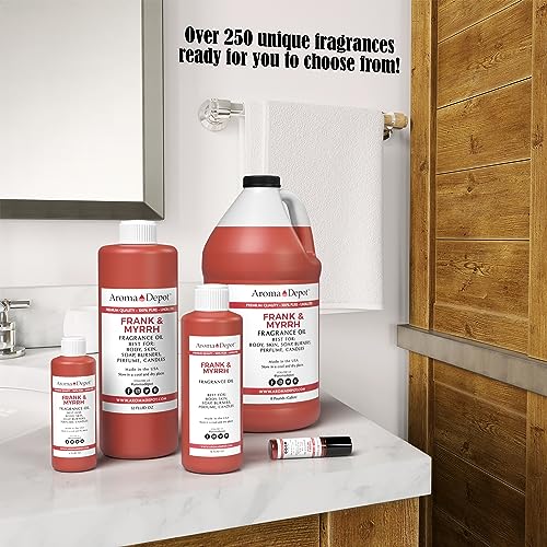 Frankincense & Myrrh 4 oz. Fragrance Oil I Perfume I Skin Oil I Scented Oil. DIY Projects Such as Candles - AB Mystery