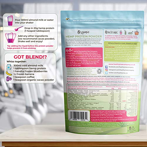 Organic Hemp Protein Powder by TheHealthyTree Company - Harvested in Europe TheHealthyTree Company