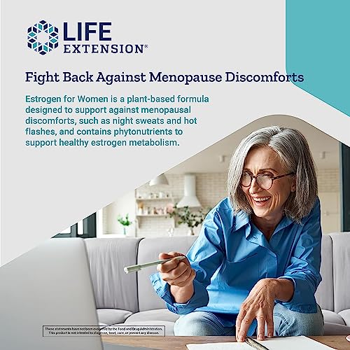 Life Extension Estrogen for Women - for Healthy Estrogen Metabolism - Helps Relieve Discomforts - AB Mystery