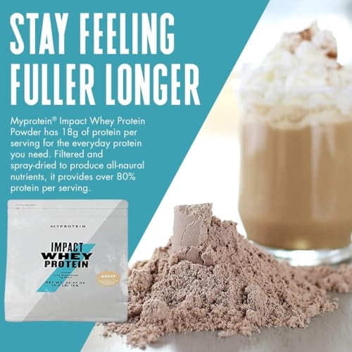 MyProtein Impact Whey Protein , Mocha Pouch, Size: 2.2lbs - AB Mystery