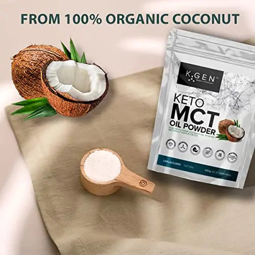 Keto MCT Oil Powder Pure Coconut MCT Keto Coffee Creamer | Premium Quality C8 Easily Absorbed & Digested - AB Mystery