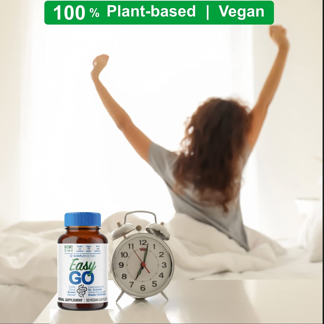 Dr. Schulze's Easy GO Bowel Mover - Formulated Gentle Laxative, Colon Toner & Stool - AB Mystery