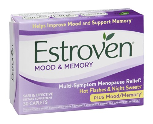 Estroven Plus Mood & Memory Caplets for Menopause, 30-Count Boxes (Pack of 2) - AB Mystery