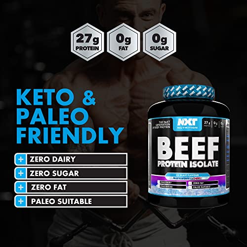 NXT Nutrition Beef Protein Isolate Powder - Protein Powder High in Natural Amino Acids NXT Nutrition