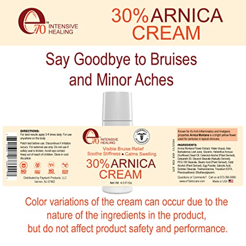 e70 Arnica Cream & Roll-On for Visible Bruise Relief, soothes Stiffness, Calms Swelling Formula - AB Mystery