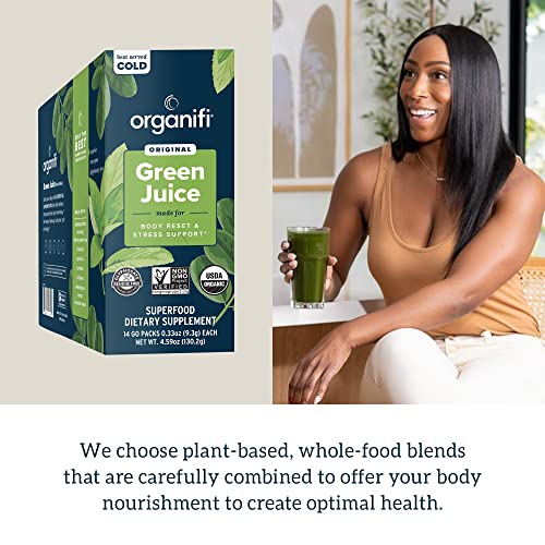 Organifi: GO Packs - Green Juice - Organic Superfood Supplement Powder - 30 Count - AB Mystery