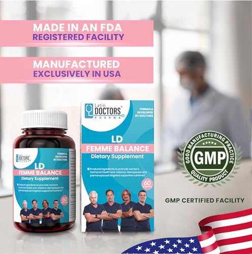 Latin Doctors Femme Balance Supplement, Supports Hormone Balance, Menopausal & Premenopausal - AB Mystery