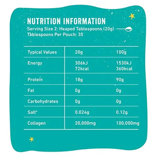 Cosmic Molecule UK's 1st 20,000mg Collagen Peptides Powder 350G (up to 35 Servings) - AB Mystery