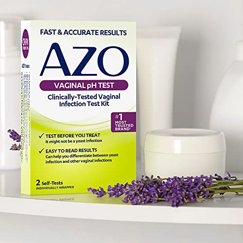 AZO Vaginal pH Test Kit, Clinically-Tested Vaginal Infection Test Kit, Fast & Accurate Results - AB Mystery