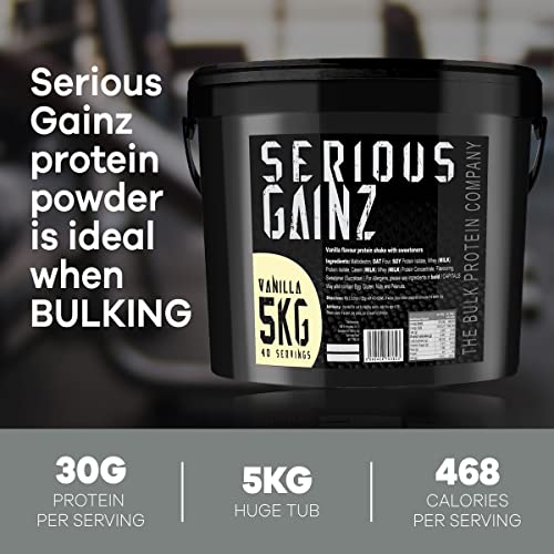 The Bulk Protein Company, SERIOUS GAINZ - Whey Protein Powder - Weight Gain, Mass Gainer The Bulk Protein Company