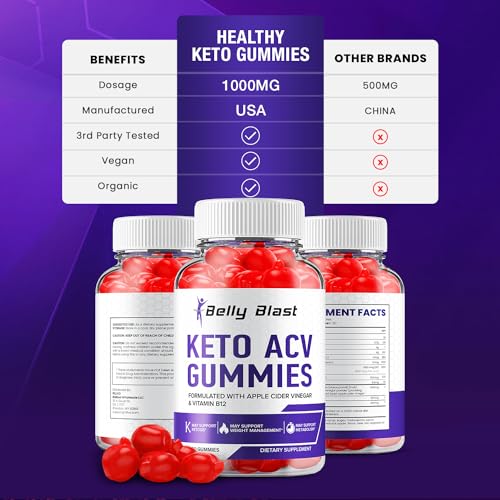 (2 Pack) Belly Blast Keto ACV Gummies - Keto Belly Blast ACV Advanced Formula Belly Blast