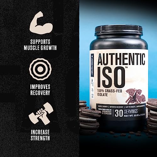 Jacked Factory Authentic ISO Grass Fed Whey Protein Isolate Powder - Low Carb - AB Mystery