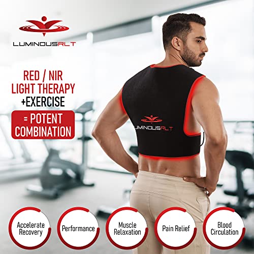 LuminousRLT Red Light Therapy Pad, Adjustable Infrared Light Therapy Back Wrap - AB Mystery