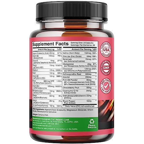 Fertility Supplements for Men and Women Bundle - Premium Fertility Support Multivitamin Natures Craft