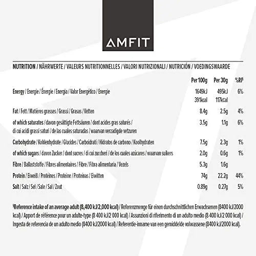 Amazon Brand - Amfit Nutrition Whey Protein Powder, Chocolate Flavour, 33 Servings, 1 kg Amfit Nutrition