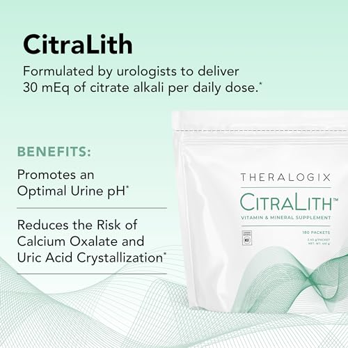 Theralogix CitraLith Vitamin & Mineral Supplement - 90-Day Supply - Kidney Health - AB Mystery