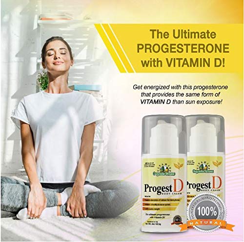 Progest D Progesterone Body Cream Net Wt. 4oz / 85.5g - Transdermal use only, Progesterone - AB Mystery