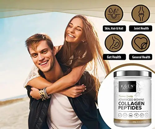 K-GEN Bovine Collagen Powder with Premium Quality Ingredients – Pure Hydrolysed Grass-Fed Bovine Collagen - AB Mystery