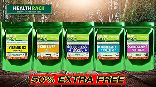 Collagen Supplements 1000mg with Vitamin C 180 Tablets - GMO Free - Hair Skin Nails HealthRack