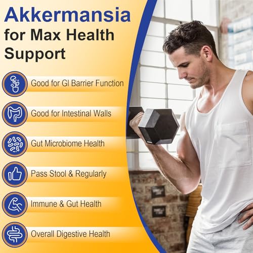 300 Billion AFU Akkermansia Muciniphila - Live Akkermansia Probiotics for Women & Men - AB Mystery
