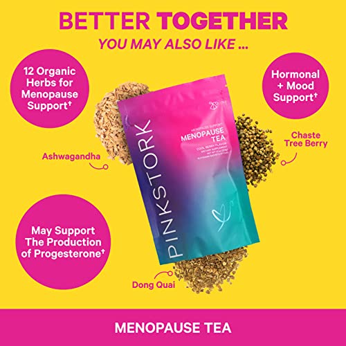 Pink Stork Menopause Flakes: Relaxing Lavender Scented Bath Salts for Women, Pure Magnesium - AB Mystery