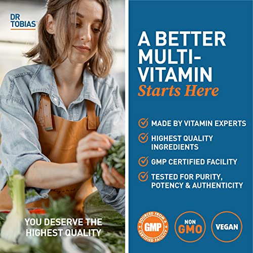 Dr. Tobias Adult Multivitamin for Women & Men, Energy & Immune Support from 42 Fruits - AB Mystery