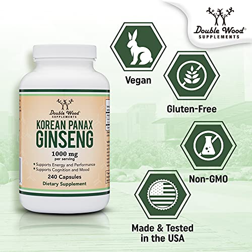 Ginseng Capsules (Korean Red Ginseng Extract, Panax Ginseng 10% Ginsenosides) - AB Mystery